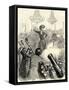 Hector Berlioz conducting orchestra-Hippolyte Flandrin-Framed Stretched Canvas