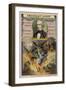 Hector Berlioz, French Composer, and a Scene from His La Damnation De Faust-null-Framed Giclee Print