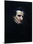 Hector Berlioz, French Romantic Composer, 1850-Gustave Courbet-Mounted Giclee Print