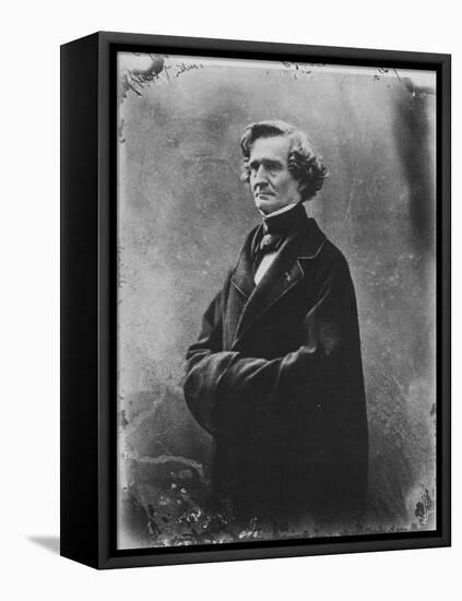 Hector Berlioz, French Romantic Composer, C1863-Gaspard-Felix Tournachon-Framed Stretched Canvas