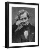 Hector Berlioz the French Composer in Middle Age-null-Framed Photographic Print