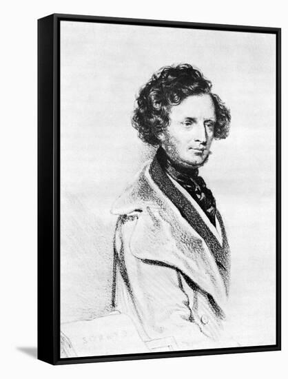 Hector Berlioz-Josef Kriehuber-Framed Stretched Canvas