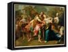 Hector Bidding Farewell to His Son and Andromache-Jean Bernard Restout-Framed Stretched Canvas