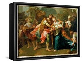 Hector Bidding Farewell to His Son and Andromache-Jean Bernard Restout-Framed Stretched Canvas