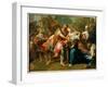 Hector Bidding Farewell to His Son and Andromache-Jean Bernard Restout-Framed Giclee Print