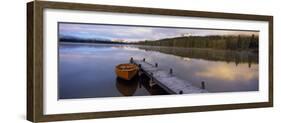 Hector Lake, Mt John Laurie, Rocky Mountains, Kananaskis Country, Calgary, Alberta, Canada-null-Framed Photographic Print