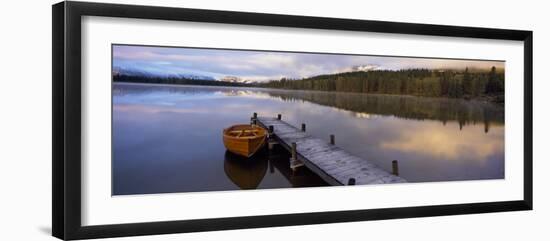 Hector Lake, Mt John Laurie, Rocky Mountains, Kananaskis Country, Calgary, Alberta, Canada-null-Framed Photographic Print