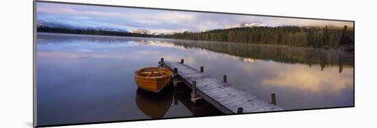 Hector Lake, Mt John Laurie, Rocky Mountains, Kananaskis Country, Calgary, Alberta, Canada-null-Mounted Photographic Print