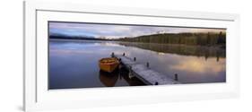 Hector Lake, Mt John Laurie, Rocky Mountains, Kananaskis Country, Calgary, Alberta, Canada-null-Framed Photographic Print