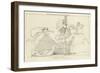 Hector's Body Dragged at the Car of Achilles-John Flaxman-Framed Premium Giclee Print