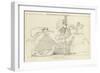 Hector's Body Dragged at the Car of Achilles-John Flaxman-Framed Premium Giclee Print