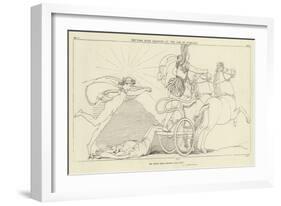 Hector's Body Dragged at the Car of Achilles-John Flaxman-Framed Giclee Print