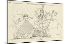 Hector's Body Dragged at the Car of Achilles-John Flaxman-Mounted Giclee Print