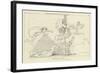 Hector's Body Dragged at the Car of Achilles-John Flaxman-Framed Giclee Print