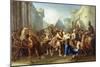 Hector Taking Leave of Andromache, 1727-Jean II Restout-Mounted Giclee Print