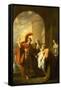 Hector Taking Leave of Andromache by Benjamin West-Benjamin West-Framed Stretched Canvas