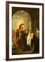 Hector Taking Leave of Andromache by Benjamin West-Benjamin West-Framed Giclee Print