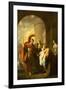 Hector Taking Leave of Andromache by Benjamin West-Benjamin West-Framed Giclee Print