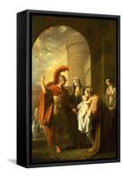 Hector Taking Leave of Andromache by Benjamin West-Benjamin West-Framed Stretched Canvas