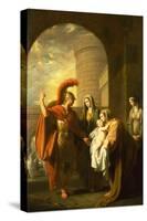 Hector Taking Leave of Andromache by Benjamin West-Benjamin West-Stretched Canvas