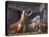 Hector Taking Leave of Priam-Jacques-Louis David-Stretched Canvas
