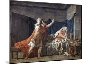 Hector Taking Leave of Priam-Jacques-Louis David-Mounted Giclee Print