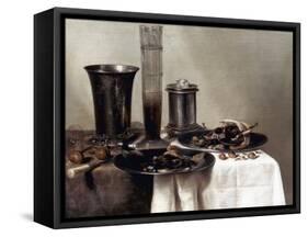 Heda: A Dessert, 1637-Willem Claesz. Heda-Framed Stretched Canvas
