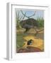 Hedgehog and Vole-English School-Framed Giclee Print