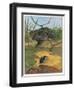 Hedgehog and Vole-English School-Framed Giclee Print