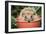 Hedgehog Close-Up in Flower Pot-null-Framed Photographic Print