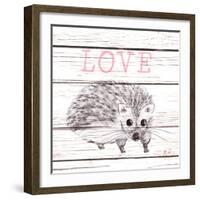 Hedgehog Love-Andi Metz-Framed Art Print