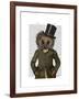 Hedgehog Rider Portrait-Fab Funky-Framed Art Print