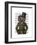 Hedgehog Rider Portrait-Fab Funky-Framed Art Print