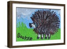 Hedgehog-Brenda Brin Booker-Framed Giclee Print