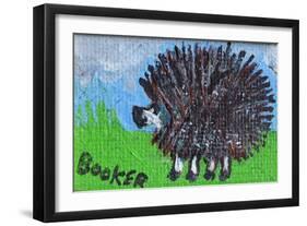 Hedgehog-Brenda Brin Booker-Framed Giclee Print