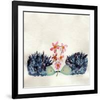 Hedgehogs in Love-Wyanne-Framed Giclee Print