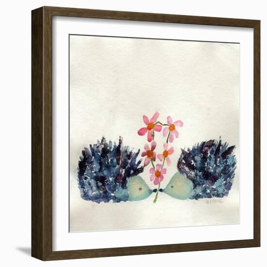 Hedgehogs in Love-Wyanne-Framed Giclee Print