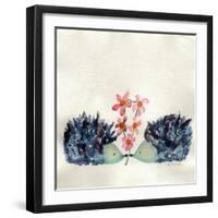 Hedgehogs in Love-Wyanne-Framed Giclee Print