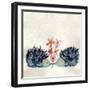 Hedgehogs in Love-Wyanne-Framed Giclee Print