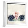 Hedgehogs in Love-Wyanne-Framed Giclee Print