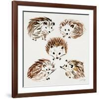 Hedgehogs-Cat Coquillette-Framed Giclee Print