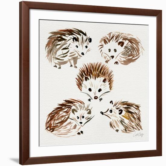 Hedgehogs-Cat Coquillette-Framed Giclee Print