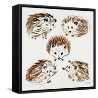 Hedgehogs-Cat Coquillette-Framed Stretched Canvas