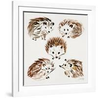 Hedgehogs-Cat Coquillette-Framed Giclee Print