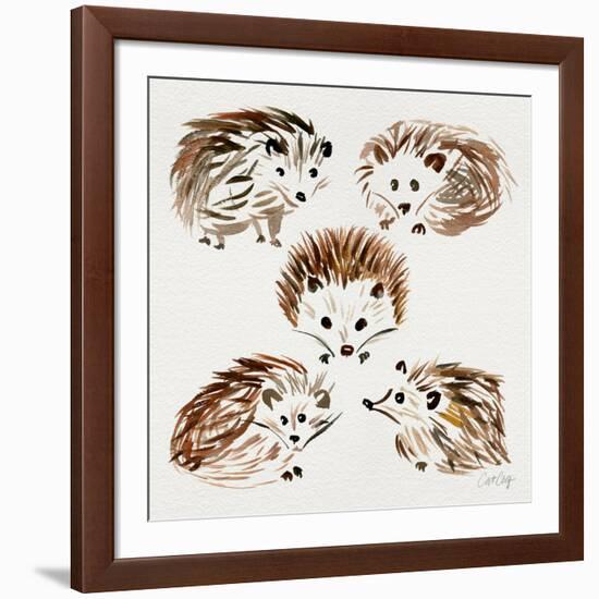 Hedgehogs-Cat Coquillette-Framed Giclee Print