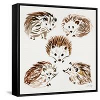 Hedgehogs-Cat Coquillette-Framed Stretched Canvas