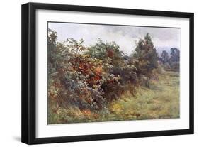 Hedgerow with Berries-Berenger Benger-Framed Art Print