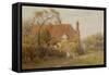 Hedges Farm, East End Farm, Pinner-Helen Allingham-Framed Stretched Canvas