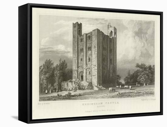 Hedingham Castle, Essex-William Henry Bartlett-Framed Stretched Canvas