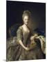 Hedwige-Elisabeth-Charlotte De Schleswig-Holstein-Gottorp - Portrait of Hedwig Elisabeth Charlotte-Alexander Roslin-Mounted Giclee Print